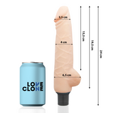 LOVECLONE - HARALD VIBRADOR AUTOLUBRICANTE 24 CM -O- 4 CM